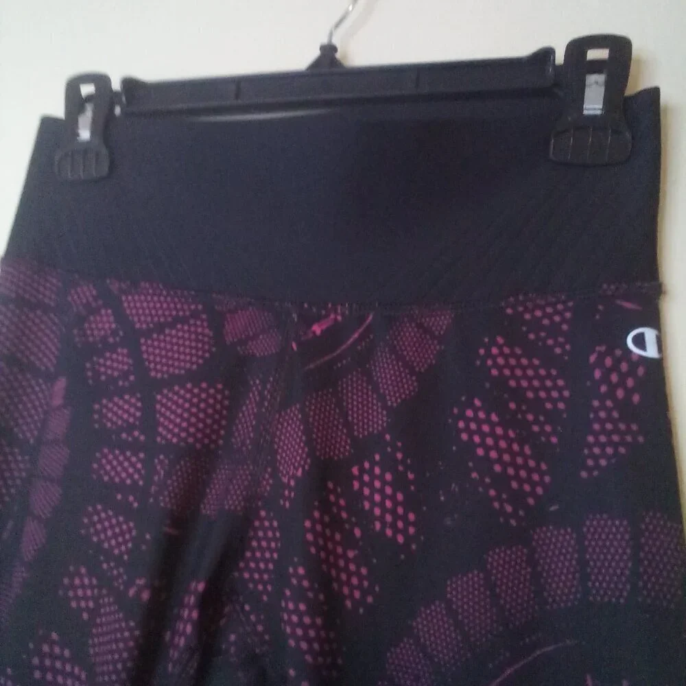 Champion Performance Leggings Women S Active Athletic PowerFlex Black Pink